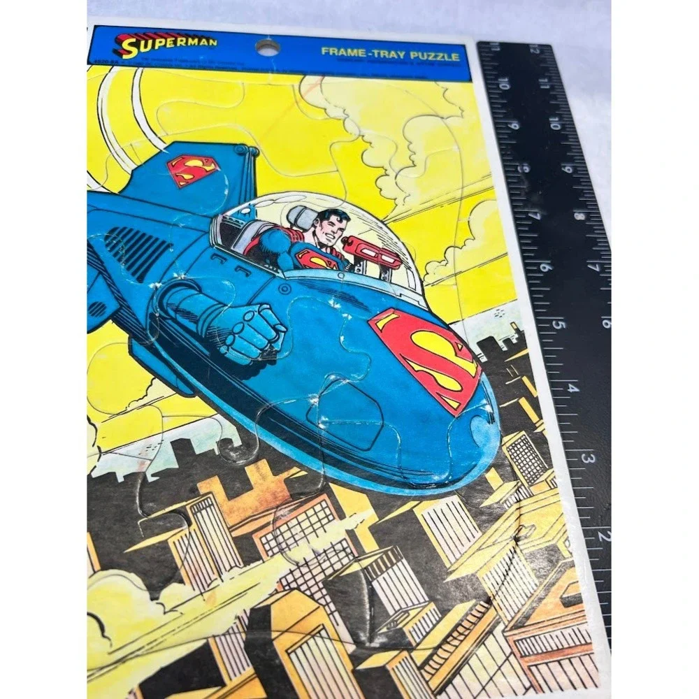 Vintage Whitman Frame-Tray Puzzles Superman & Sesame Street Ernie Barber 1979